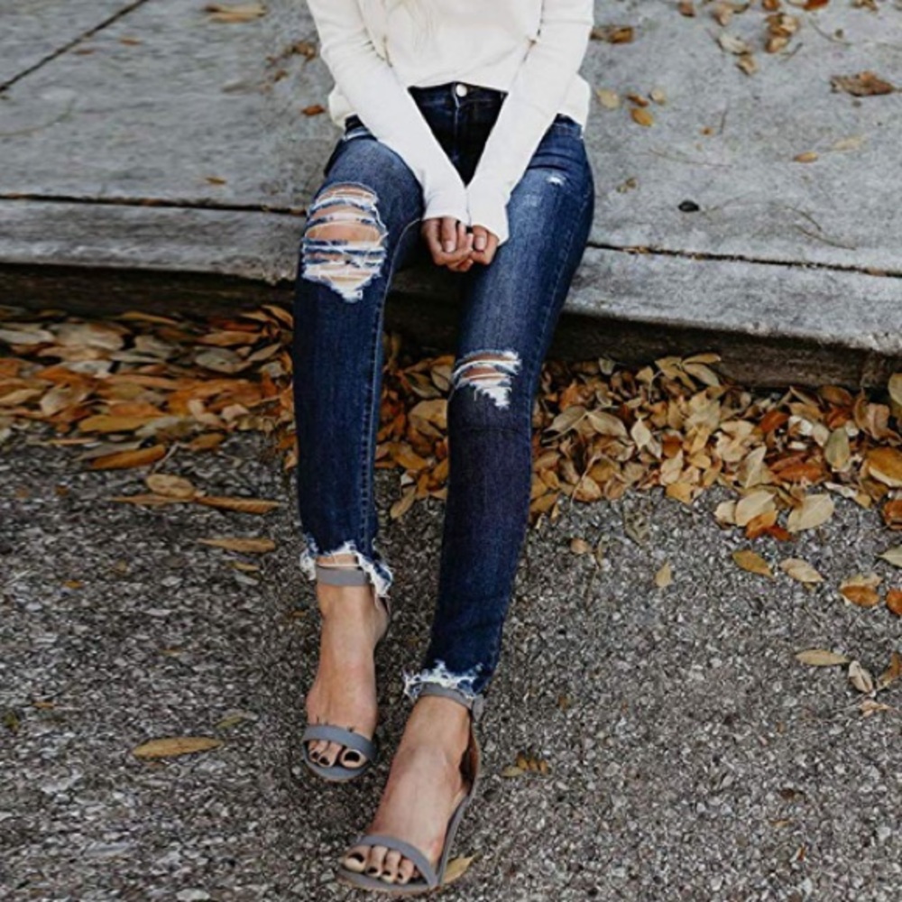 VIP JEANS Destroyed Jeans